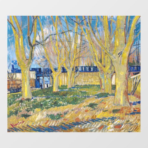 Vincent van Gogh _ The Blue Train Window Cling