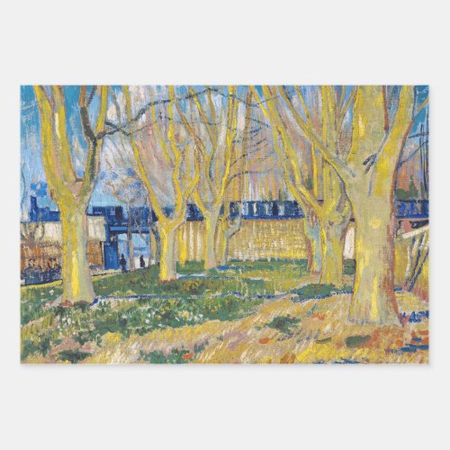 Vincent van Gogh _ The Blue Train Wrapping Paper Sheets
