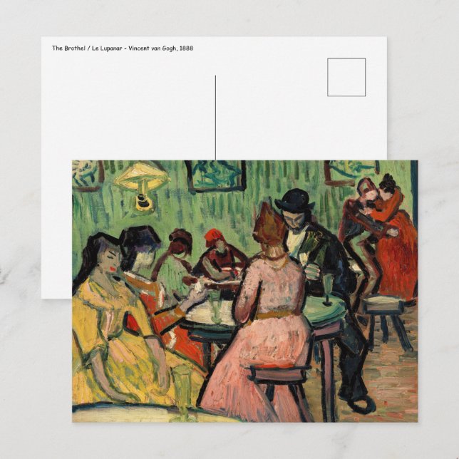 Vincent van Gogh - The Brothel Postcard (Front/Back)