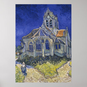 VINCENT VAN GOGH - The church at Auvers 1890 Poster