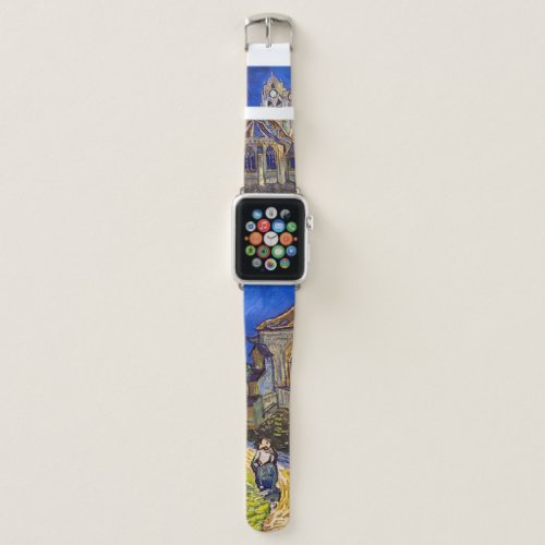 Vincent van Gogh _ The Church at Auvers Apple Watch Band