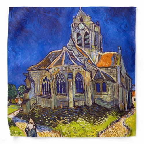 Vincent van Gogh _ The Church at Auvers Bandana