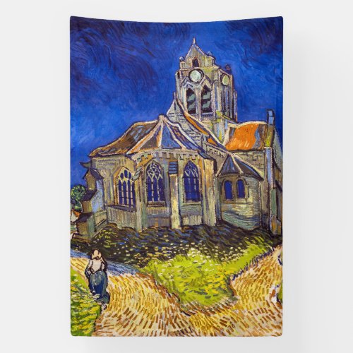 Vincent van Gogh _ The Church at Auvers Banner