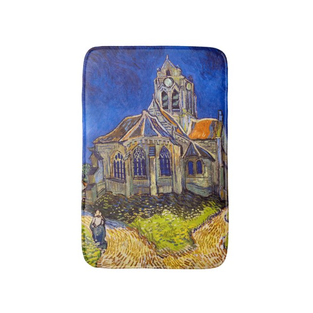 Vincent van Gogh - The Church at Auvers Bath Mat (Front Vertical)