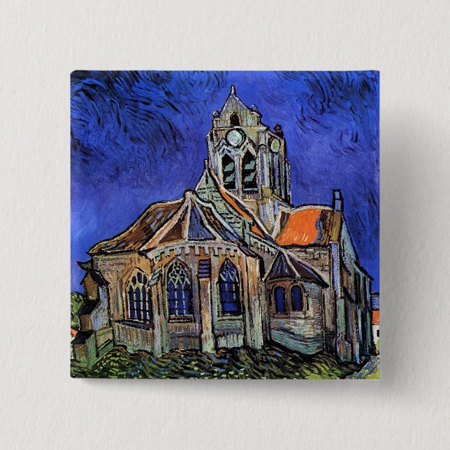 Vincent Van Gogh - The Church at Auvers Button (Front)