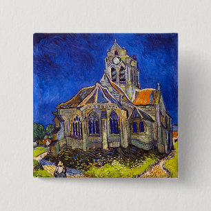 Vincent van Gogh - The Church at Auvers Button