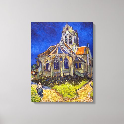 Vincent van Gogh _ The Church at Auvers Canvas Print