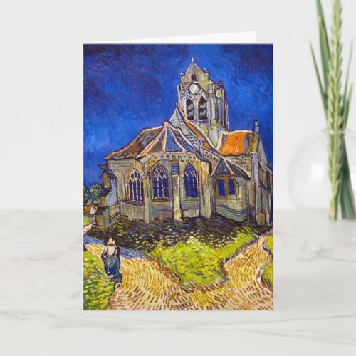 Vincent van Gogh _ The Church at Auvers Card