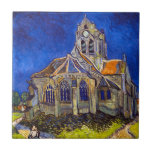 Vincent van Gogh - The Church at Auvers Ceramic Tile<br><div class="desc">The Church at Auvers / l'Eglise à Auvers-sur-oise by Vincent Van Gogh in 1890</div>