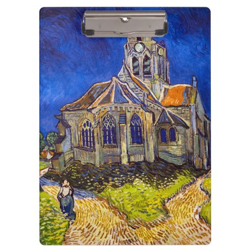 Vincent van Gogh _ The Church at Auvers Clipboard