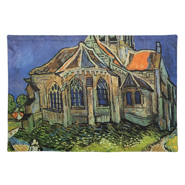 Vincent van Gogh - The Church at Auvers Cloth Placemat (Front)