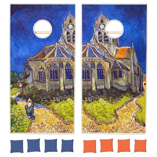 Vincent van Gogh _ The Church at Auvers Cornhole Set
