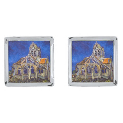 Vincent van Gogh _ The Church at Auvers Cufflinks