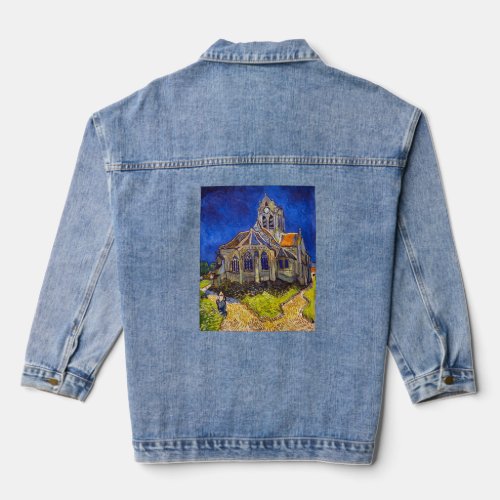 Vincent van Gogh _ The Church at Auvers Denim Jacket