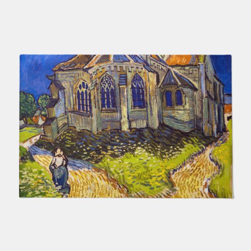 Vincent van Gogh _ The Church at Auvers Doormat