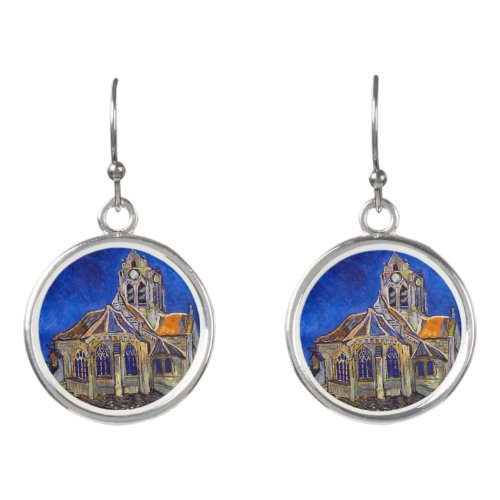 Vincent van Gogh _ The Church at Auvers Earrings