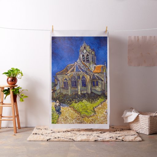 Vincent van Gogh - The Church at Auvers Fabric