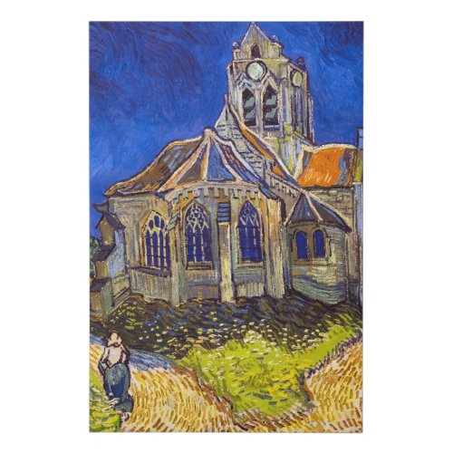 Vincent van Gogh _ The Church at Auvers Faux Canvas Print