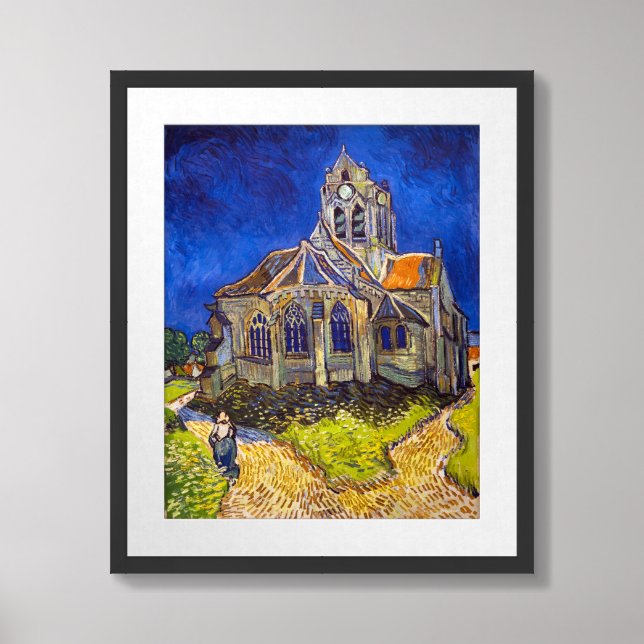 Vincent van Gogh - The Church at Auvers Framed Art (Framed Front)