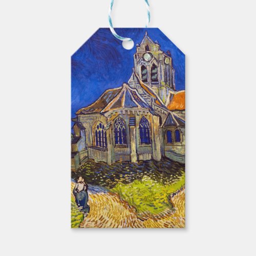 Vincent van Gogh _ The Church at Auvers Gift Tags