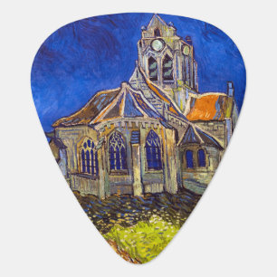 Vincent van Gogh - The Church at Auvers Guitar Pick