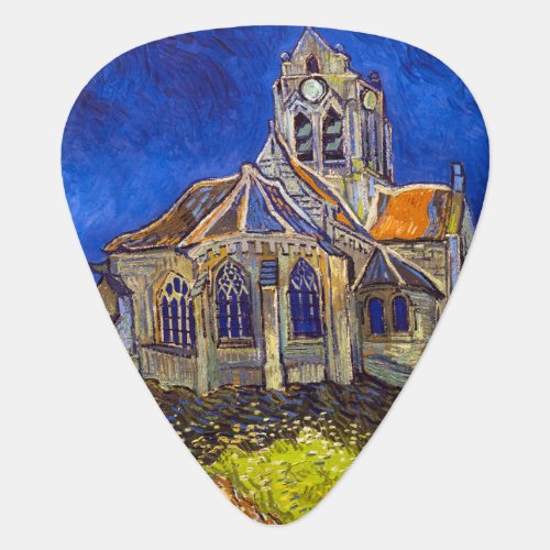 Vincent van Gogh _ The Church at Auvers Guitar Pick
