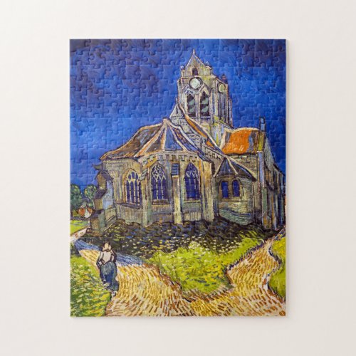 Vincent van Gogh _ The Church at Auvers Jigsaw Puzzle