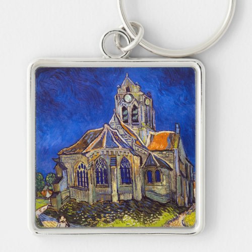 Vincent van Gogh _ The Church at Auvers Keychain