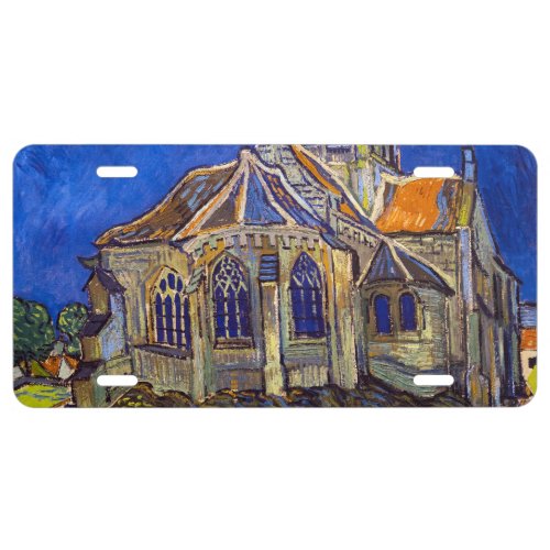 Vincent van Gogh _ The Church at Auvers License Plate