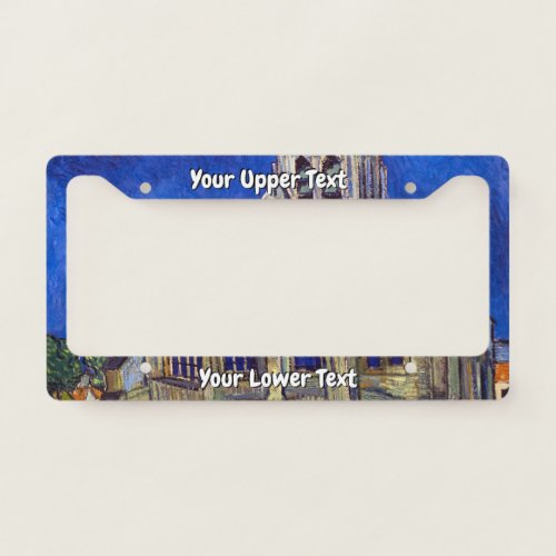 Vincent van Gogh _ The Church at Auvers License Plate Frame