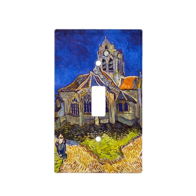 Vincent van Gogh - The Church at Auvers Light Switch Cover (Front)