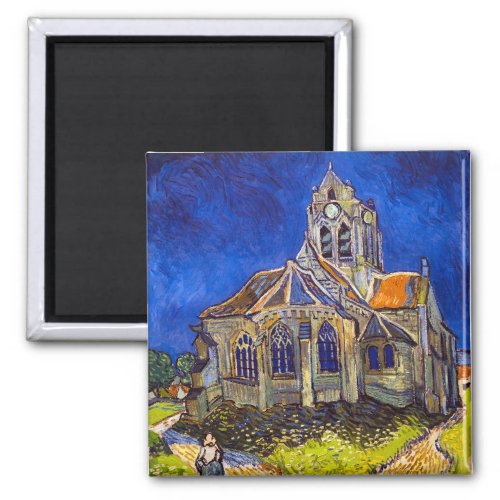 Vincent van Gogh _ The Church at Auvers Magnet