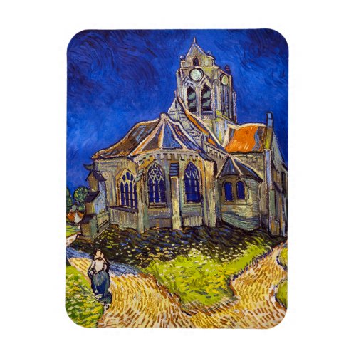 Vincent van Gogh _ The Church at Auvers Magnet