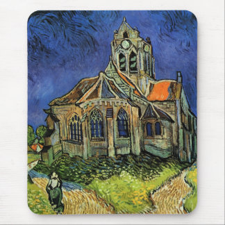 Vincent van Gogh - The Church at Auvers Mouse Pad