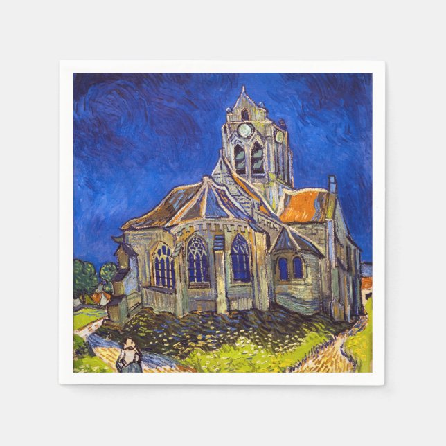 Vincent van Gogh - The Church at Auvers Napkins (Front)