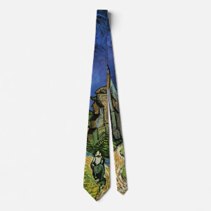 Vincent van Gogh - The Church at Auvers Neck Tie