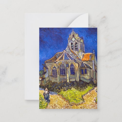 Vincent van Gogh _ The Church at Auvers Note Card