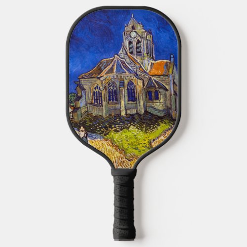 Vincent van Gogh _ The Church at Auvers Pickleball Paddle