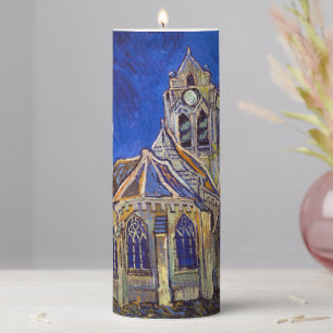 Vincent van Gogh - The Church at Auvers Pillar Candle