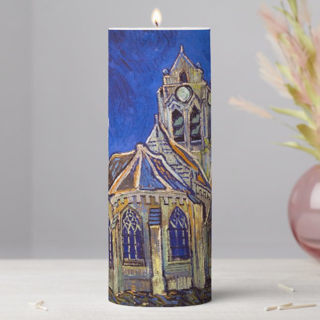 Vincent van Gogh - The Church at Auvers Pillar Candle (In Situ)