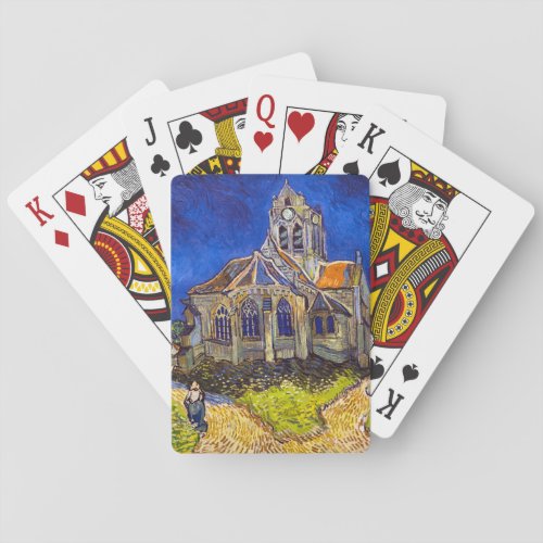 Vincent van Gogh _ The Church at Auvers Poker Cards