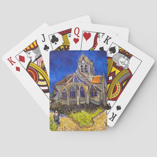 Vincent van Gogh - The Church at Auvers Poker Cards (Back)