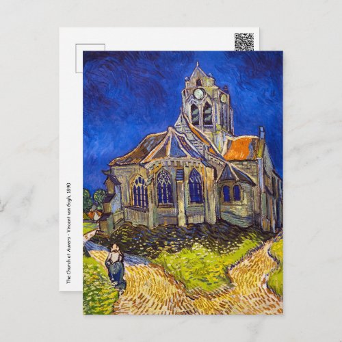 Vincent van Gogh _ The Church at Auvers Postcard