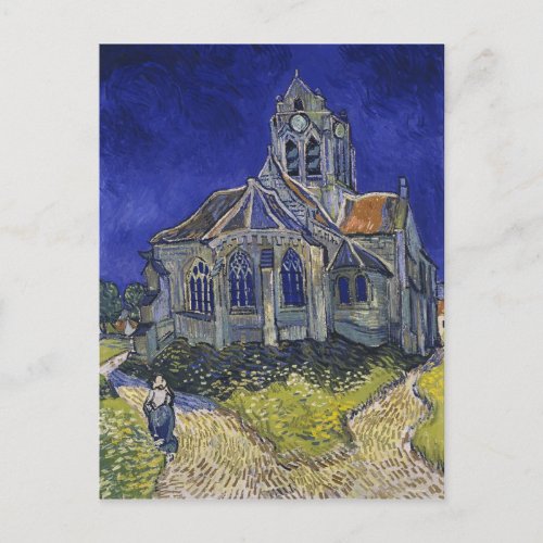 Vincent Van Gogh _ The Church at Auvers Postcard