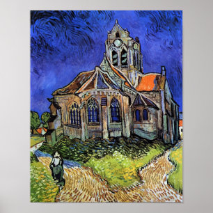 Vincent Van Gogh - The Church at Auvers Poster