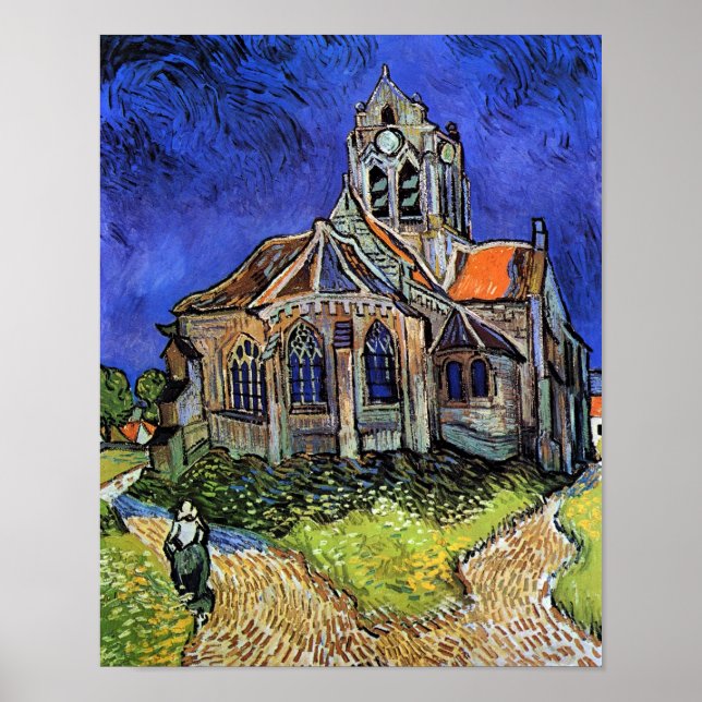 Vincent Van Gogh - The Church at Auvers Poster (Front)