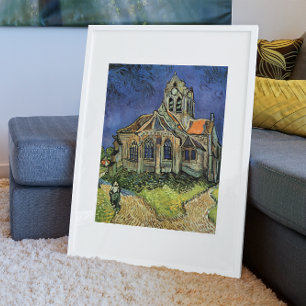Vincent van Gogh - The Church at Auvers Poster