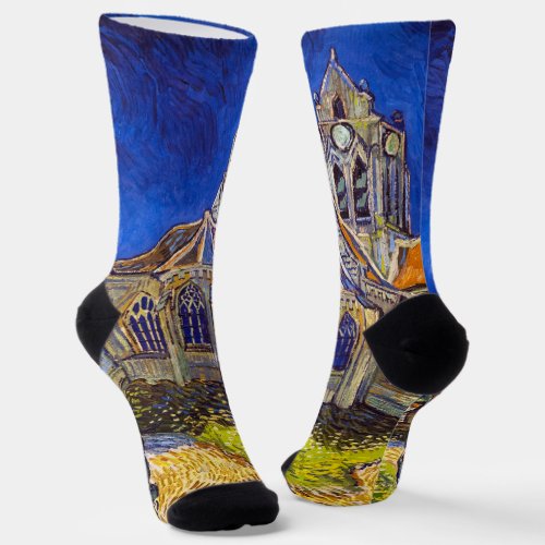 Vincent van Gogh _ The Church at Auvers Socks