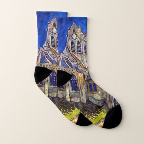Vincent van Gogh _ The Church at Auvers Socks