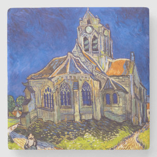 Vincent van Gogh - The Church at Auvers Stone Coaster